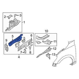 Toyota OE - Front Left Outer Frame Side Member