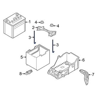 Toyota OE - Battery Hold Down Stud