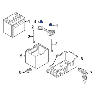 Toyota OE - Battery Hold Down Nut