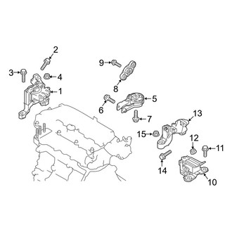 Toyota OE - Engine / Transaxle - Engine & Transmission Mounting
