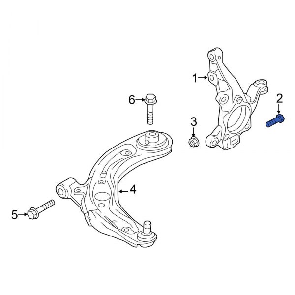 Steering Knuckle Bolt