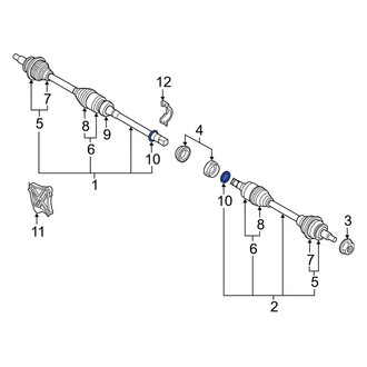 Toyota OE - CV Axle Shaft Carrier Bearing Seal