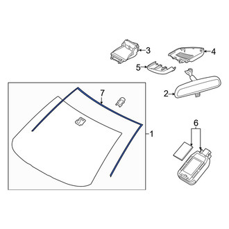 Toyota OE - Front Windshield Molding