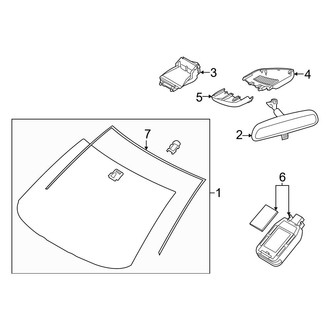 Toyota OE - Windshield - Glass
