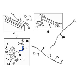 Toyota OE - Front Washer Fluid Reservoir Filler Pipe