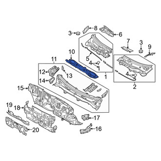 Toyota OE - Front Cowl Plenum Panel