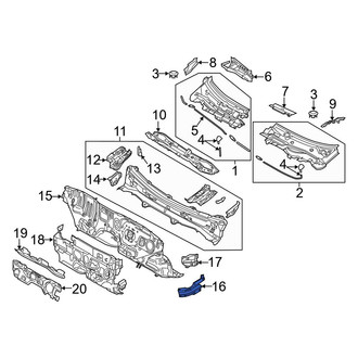 Toyota OE - Right Dashboard Panel Brace