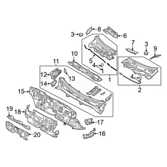 Toyota OE - Front Upper Windshield Washer Hose