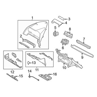 Toyota OE - Instrument Panel Components
