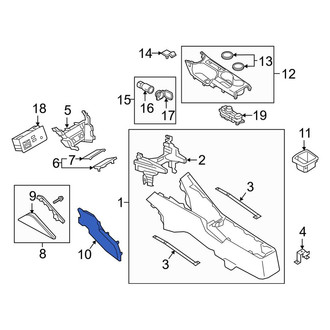 Toyota OE - Left Console Trim Panel