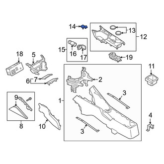 Toyota OE - Console Trim Panel Cap
