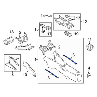 Toyota OE - Center Right Console Bracket