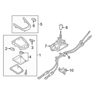 Toyota OE - Center Console (Shifter & Trim), (Standard Tr)