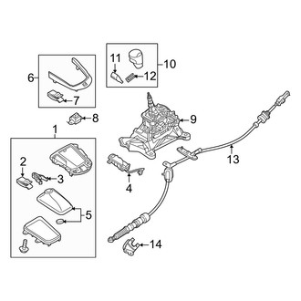 Toyota OE - Center Console (Shifter & Trim), (Automatic Tr)