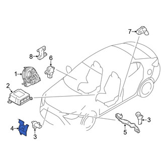 Toyota OE - Right Air Bag Impact Sensor Bracket