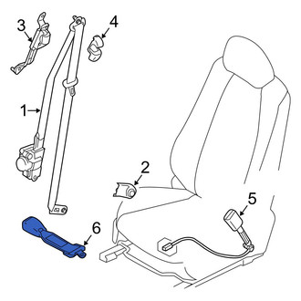 Toyota OE - Front Seat Belt Extension