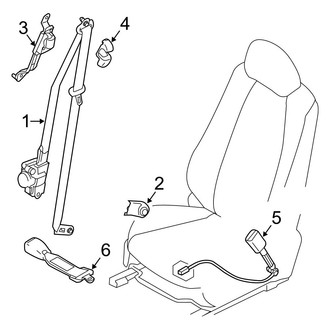 Toyota OE - Restraint Systems - Front Seat Belts
