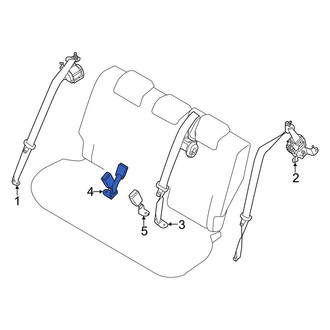 Toyota OE - Rear Right Seat Belt Receptacle