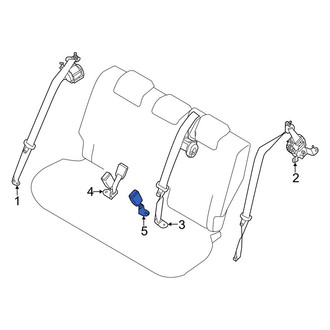 Toyota OE - Rear Left Seat Belt Receptacle