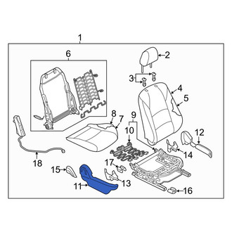 Toyota OE - Front Right Outer Seat Trim Panel