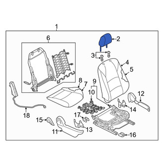 Toyota OE - Front Right Headrest