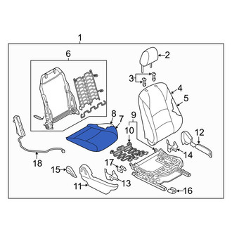 Toyota OE - Front Right Seat Cover