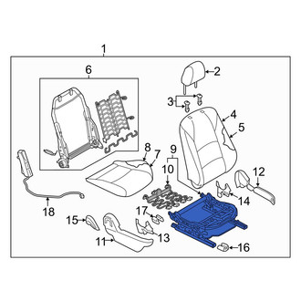 Toyota OE - Front Right Seat Track