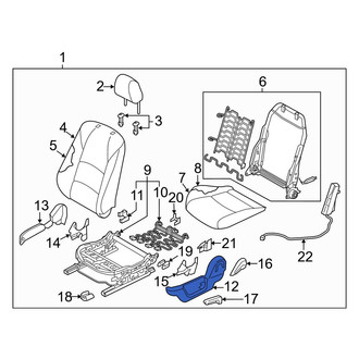 Toyota OE - Front Left Outer Seat Trim Panel