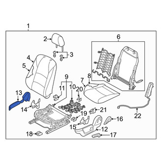 Toyota OE - Front Left Inner Seat Trim Panel