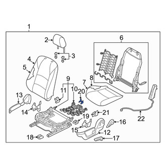 Toyota OE - Front Left Inner Seat Track Cover