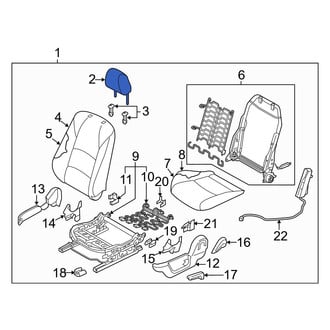 Toyota OE - Front Left Headrest