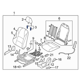 Toyota OE - Front Right Inner Headrest Guide