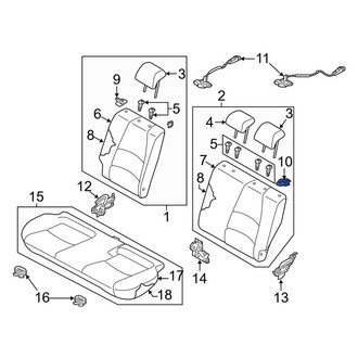 Toyota OE - Rear Left Seat Belt Guide