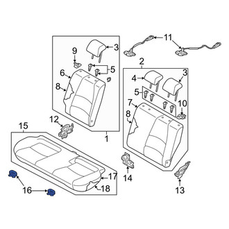 Toyota OE - Seat Cushion Clip