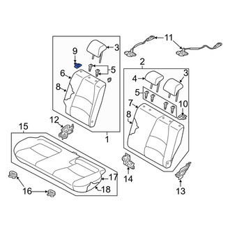 Toyota OE - Rear Right Seat Belt Guide