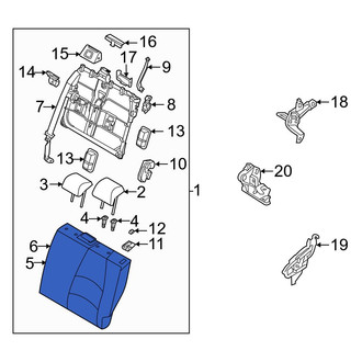 Toyota OE - Front Left Seat