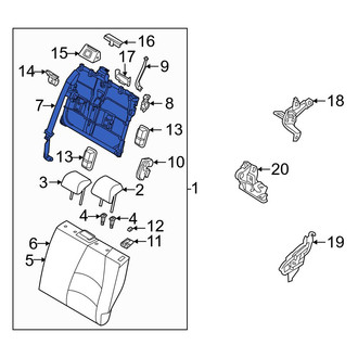 Toyota OE - Front Left Seat