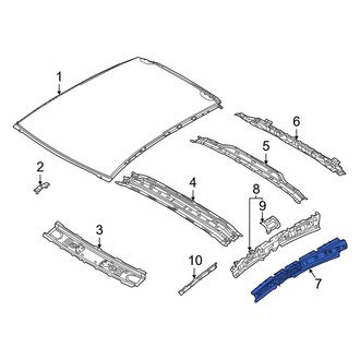 Toyota OE - Front Left Roof Side Rail Reinforcement