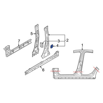 Toyota OE - Rear Right Seat Belt Reinforcement