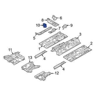 Toyota OE - Left Floor Pan Reinforcement Bracket