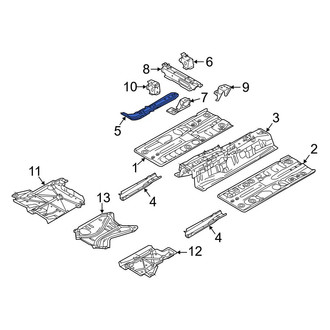 Toyota OE - Front Left Upper Floor Pan Reinforcement