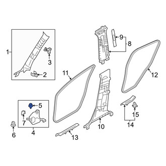Toyota OE - Kick Panel Retainer
