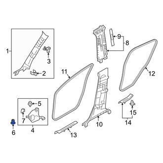 Toyota OE - Kick Panel Retainer