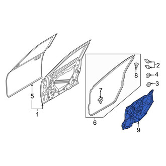 Toyota OE - Front Right Door Panel Insulation