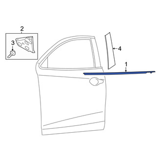 Toyota OE - Front Left Door Belt Molding
