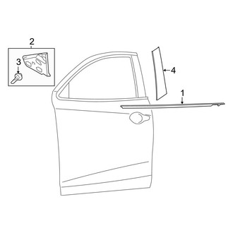 Toyota OE - Front Door - Exterior Trim