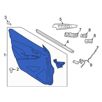 Toyota OE - Rear Right Inner Door Interior Trim Panel
