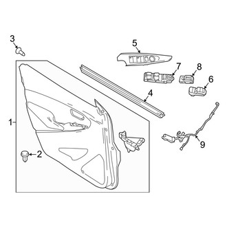 Toyota OE - Front Door - Interior Trim