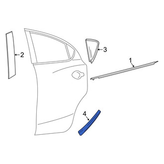 Toyota OE - Rear Left Stone Guard