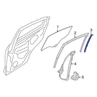 Toyota OE - Rear Left Door Window Division Bar